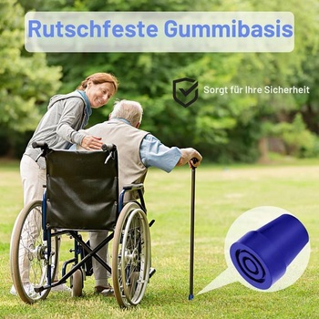 4 gumové špičky na barle, 19mm gumové špičky na palice, protišmykové gumové špičky, modré