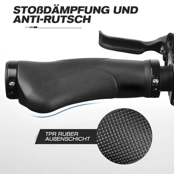 Ergonomické rukojeti na kolo GXCROR s protiskluzovým designem s tečkami | Tlumící gumové rukojeti