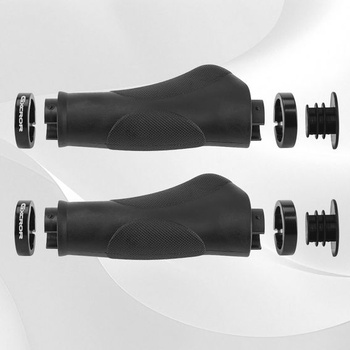 Ergonomické rukoväte na bicykel GXCROR s protišmykovým dizajnom s bodkami | Tlmiace gumové rukoväte