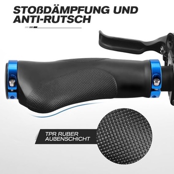 Ergonomické rukoväte na bicykel GXCROR s protišmykovým dizajnom s bodkami | Tlmiace gumové rukoväte
