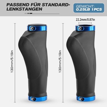 Ergonomické rukoväte na bicykel GXCROR s protišmykovým dizajnom s bodkami | Tlmiace gumové rukoväte