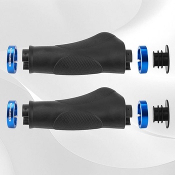 Ergonomické rukoväte na bicykel GXCROR s protišmykovým dizajnom s bodkami | Tlmiace gumové rukoväte