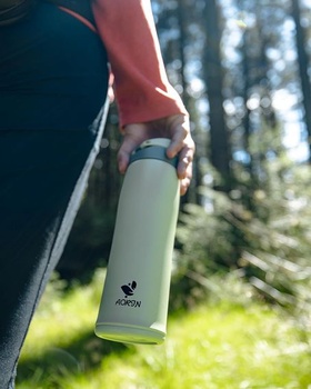 Fľaša na vodu AORIN z nerezovej ocele 18/8, 950 ml, nepriepustná termoska, dvojstenná izolovaná fľaša