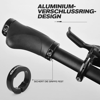 Ergonomické rukoväte na bicykel GXCROR s protišmykovým dizajnom s bodkami | Tlmiace gumové rukoväte