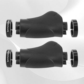 Ergonomické rukoväte na bicykel GXCROR s protišmykovým dizajnom s bodkami | Tlmiace gumové rukoväte