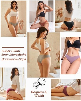 Dámska bavlnená strečová spodná bielizeň BeReady, dámske hipster nohavičky s nízkym pásom, priedušné