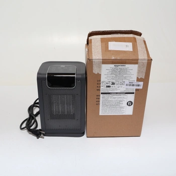 Teplovzdušný ventilátor Amazon Basics sivý