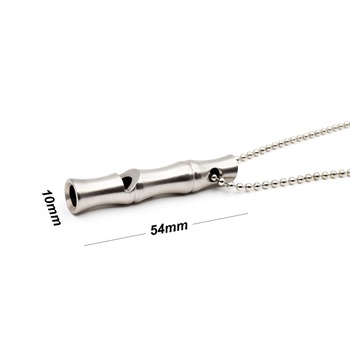 Signálna píšťalka makstore s obojkom + krúžok na kľúče, 54x10mm