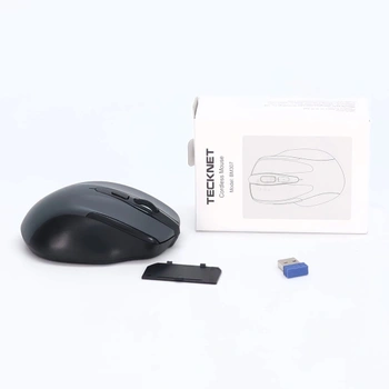 TECKNET Bluetooth myš, 4800 DPI bezdrôtová ergonomická myš (tri-režimy: BT 5.0/3.0+2.4G), výdrž