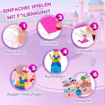 URMYWO Zábava z fólie pro děti, Princeznovské umění z fólie pro děti, Kreativní sady pro dívky ve