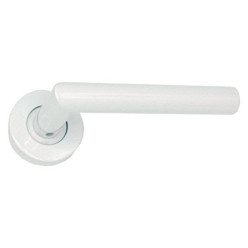 Micel - 05652 - Sada kľučiek s rozetou (53 mm) a pravouhlou pákou, povrchová úprava z nerezovej ocele,