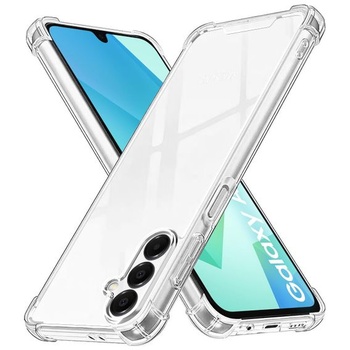 Púzdro Totill pre Samsung Galaxy A18/A16/A17, priehľadné ochranné púzdro s mäkkým silikónovým