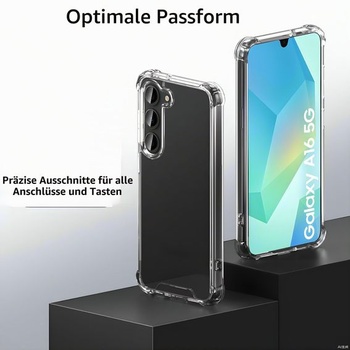 Púzdro Totill pre Samsung Galaxy A18/A16/A17, priehľadné ochranné púzdro s mäkkým silikónovým