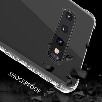 Púzdro Totill pre Samsung Galaxy S10, priehľadné ochranné púzdro s mäkkým silikónovým krytom,