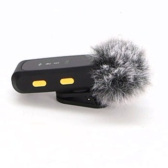 Mini mikrofon pro iPhone, Android a PC - Mini mikrofon Plug & Play s větrnou clonou, bezdrátový