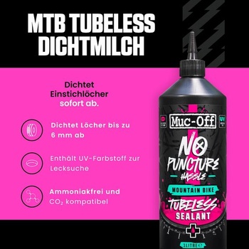 Muc-Off 822 Čistič defektov pneumatík, Problém 1l, Ružová, 1 liter