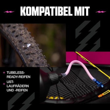Muc-Off 822 Čistič defektov pneumatík, Problém 1l, Ružová, 1 liter