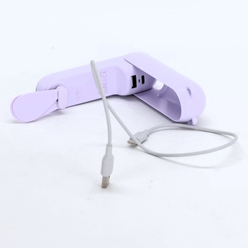 Ručný mini ventilátor JISULIFE F8X fialový