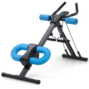 Posilňovač brucha MR-2314, 5 úrovní, nosnosť 200 kg, čierno/modrý