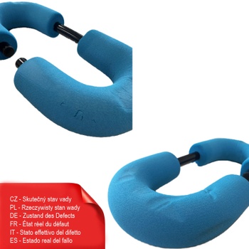 Posilňovač brucha MR-2314, 5 úrovní, nosnosť 200 kg, čierno/modrý