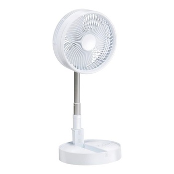 Mini stolný ventilátor - výškovo nastaviteľný 13-55 cm s USB a batériou, 4 rýchlosti - tichý mini