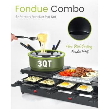 Raclette gril 4v1 FD-12RN1650, 1650 W, pre 12 osôb, čierny