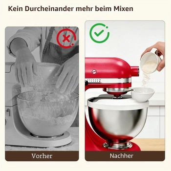Nalievacia násypka pre KitchenAid, silikónová ochrana proti striekajúcej vode pre misy, bezpečná