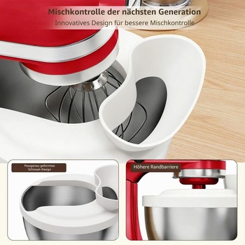 Nalievacia násypka pre KitchenAid, silikónová ochrana proti striekajúcej vode pre misy, bezpečná