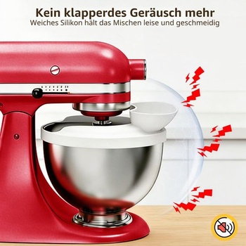Nalievacia násypka pre KitchenAid, silikónová ochrana proti striekajúcej vode pre misy, bezpečná