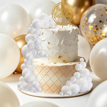 CHORINE 55dielne ozdoby na torty, guličky na torty, mini balónkové košíčky na narodeninové oslavy,