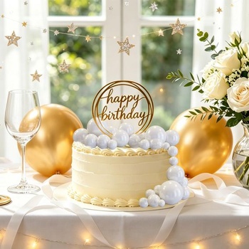 CHORINE 55dílné ozdoby na dorty, kuličky na dorty, mini balónkové košíčky na narozeninové oslavy,