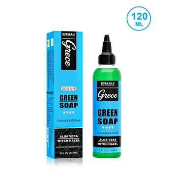 Prenosná sada na čistenie tetovania so zeleným mydlom, príslušenstvo na tetovanie s mydlom, 120ml