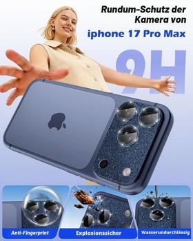 Ochranný kryt CloudValley pro iPhone 17 Pro Max, neviditelný a perfektně padnoucí 1:1, tvrzené sklo