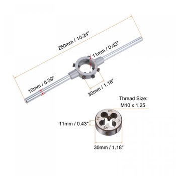 Sourcing sada razníc M10x1,25 okrúhly razník 30mm držiak kľúčov