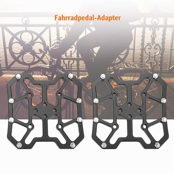 1 pár adaptérov na pedálovú platformu - Adaptéry na pedálovú platformu z hliníkovej zliatiny pre
