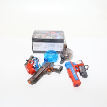 Elektrické vodné pištole Tecnock, sada 2 kusov pre deti a dospelých, automatické vodné pištole s LED
