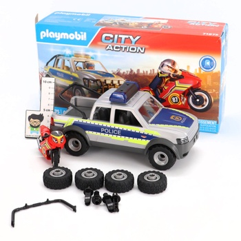 Policajné auto s motorkou Playmobil 71875