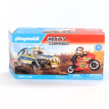 Policajné auto s motorkou Playmobil 71875