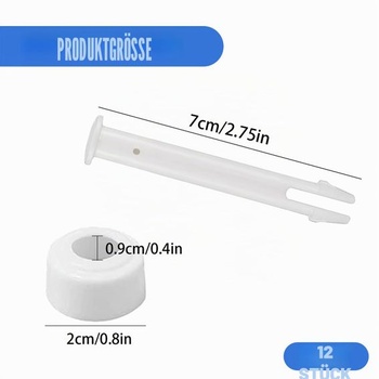 12 kusů plastových konektorů a těsnění k bazénu, příslušenství k bazénu, náhradní díly k bazénu