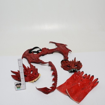 Yeeteesy Halloween sada masky s dračím krídlom, maškarný kostým cosplay party darčekové rekvizity pre