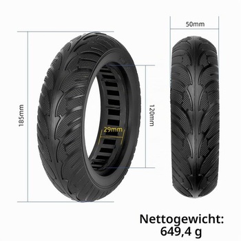 Plná gumová pneumatika 200x50 pro elektrickou koloběžku Dualtron Speedway Mini 4 Pro/SpeedTrott