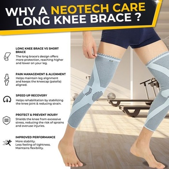 Bandáž na nohy a kolena NEOtech Care - úplet z bambusových vláken - elastická a prodyšná - střední