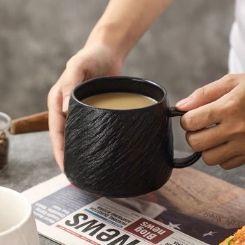 Keramický hrnek, ručně vyrobený čajový šálek s uchem, hrnek na kávu 500ml vyrobený z vysoce