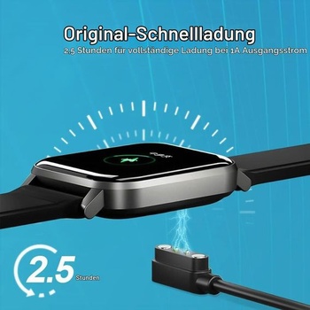 Magnetická nabíjačka AXFEE kompatibilná s náramkom Xiaomi, dátový kábel USB #1 čierny 4mm