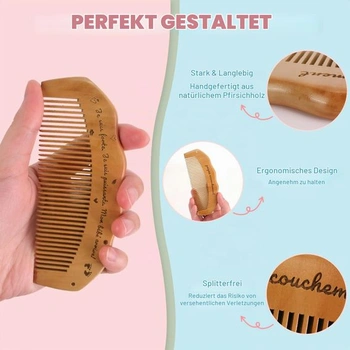 Porodní hřeben, porodní hřeben, dřevěný hřeben