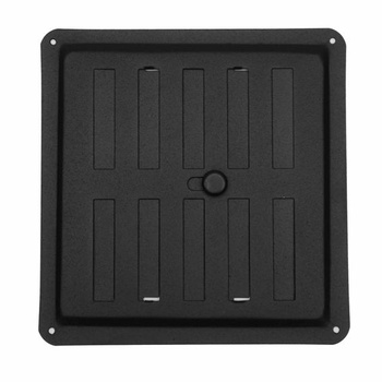 Štvorcová vetracia mriežka 150 x 150 mm, čierna RAL9005, pozinkovaná oceľ 150 x 150 mm čierna RAL9005