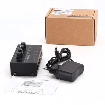SinLoon HA400 4kanálový stereo sluchátkový zesilovač, kovový mini audio rozbočovač s nezávislým
