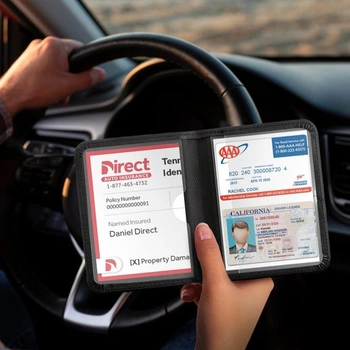 Držiak do auta CoBak na technický preukaz vozidla a poistenie, čierny