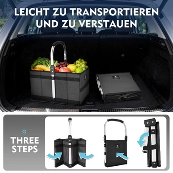 Skládací nákupní košík ALLCAMP 27L černý (43,5 x 25 x 24,5 cm) Black-1