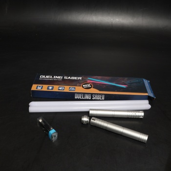 Svetelný meč pre deti, svetelný meč s nabíjaním cez USB-C, RGB 15 farieb 2 v 1 svetelný meč,